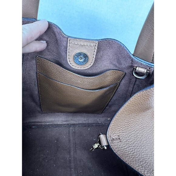 Michael Kors Brown Leather Tote Bag - Picture 10 of 12